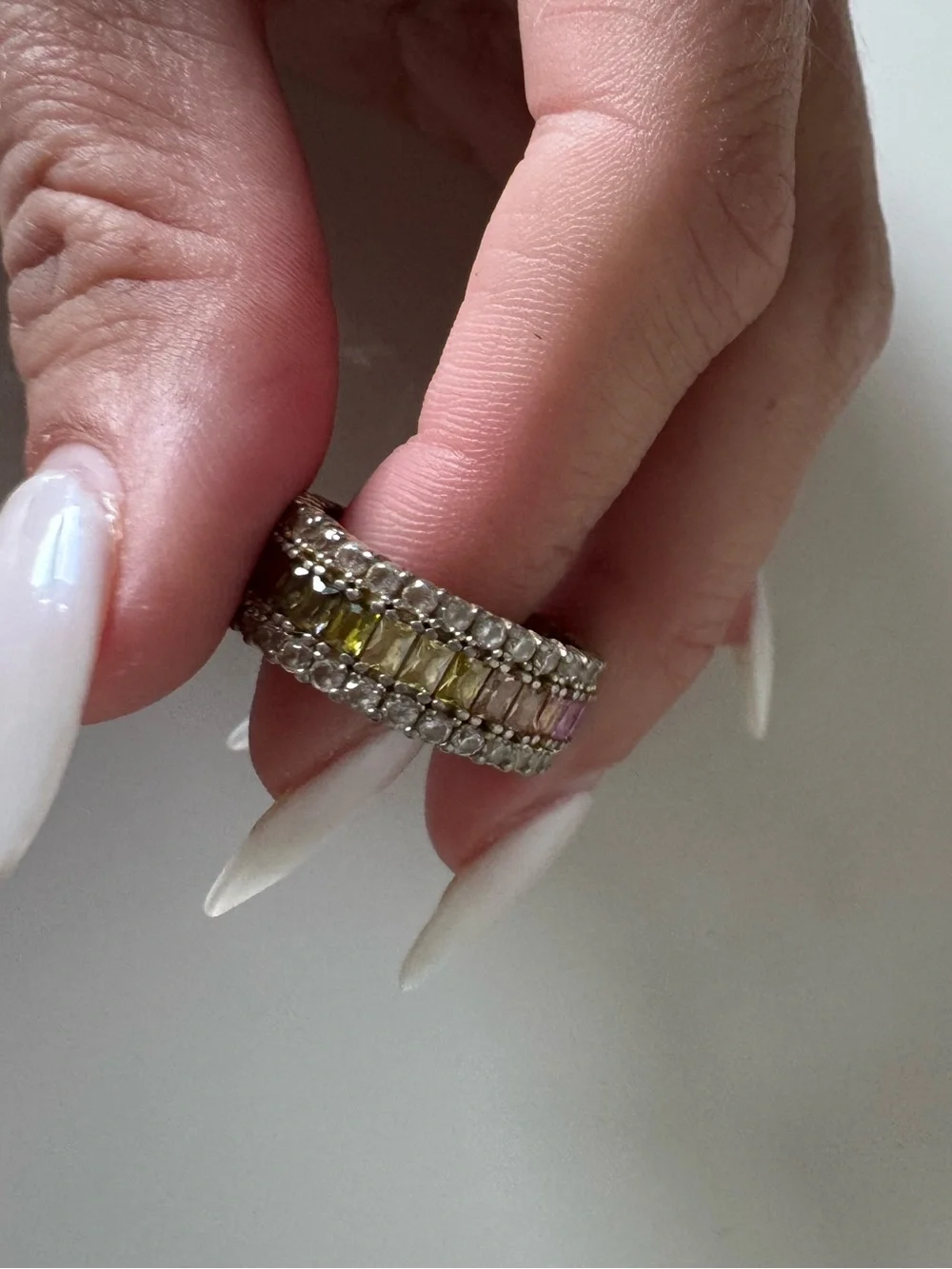 The M Jewelers x Revolve Multicolor Diamond Ring | Size 7 Gold